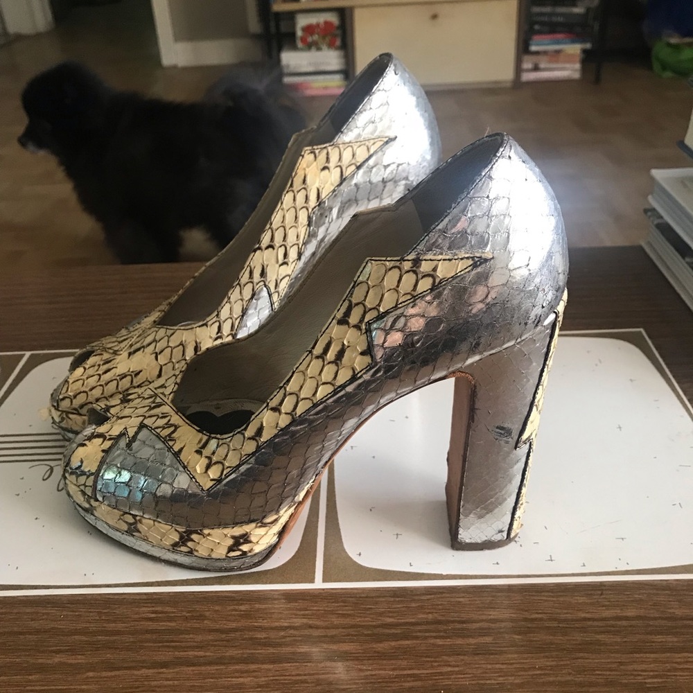 Vintage Python pumps by Miu Miu